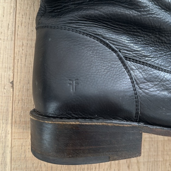 Frye leather, over the knee black boots, size 10 ladies. - Picture 2 of 3